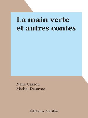 cover image of La main verte et autres contes